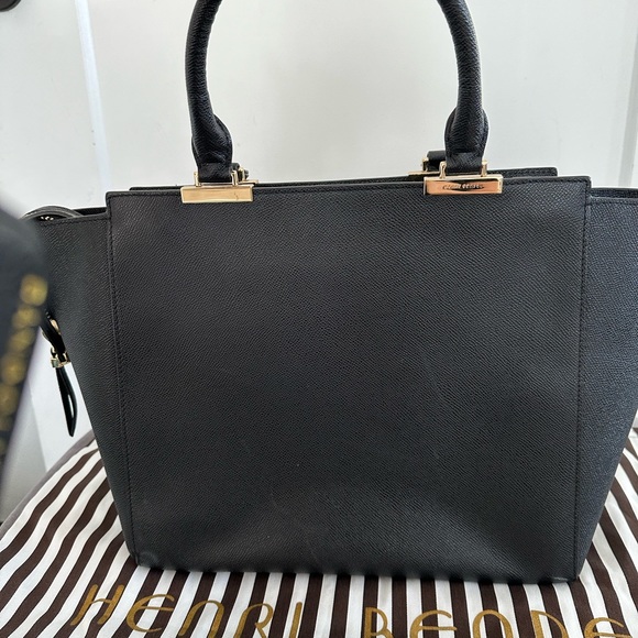 Henri Bendel “The Gotham Tote”, Black Leather - Picture 9 of 14